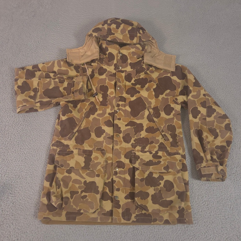 VINTAGE Mount'n Prairie Jacket Mens S Brown Ultimate Bird Coat Duck‎ Camo 90s